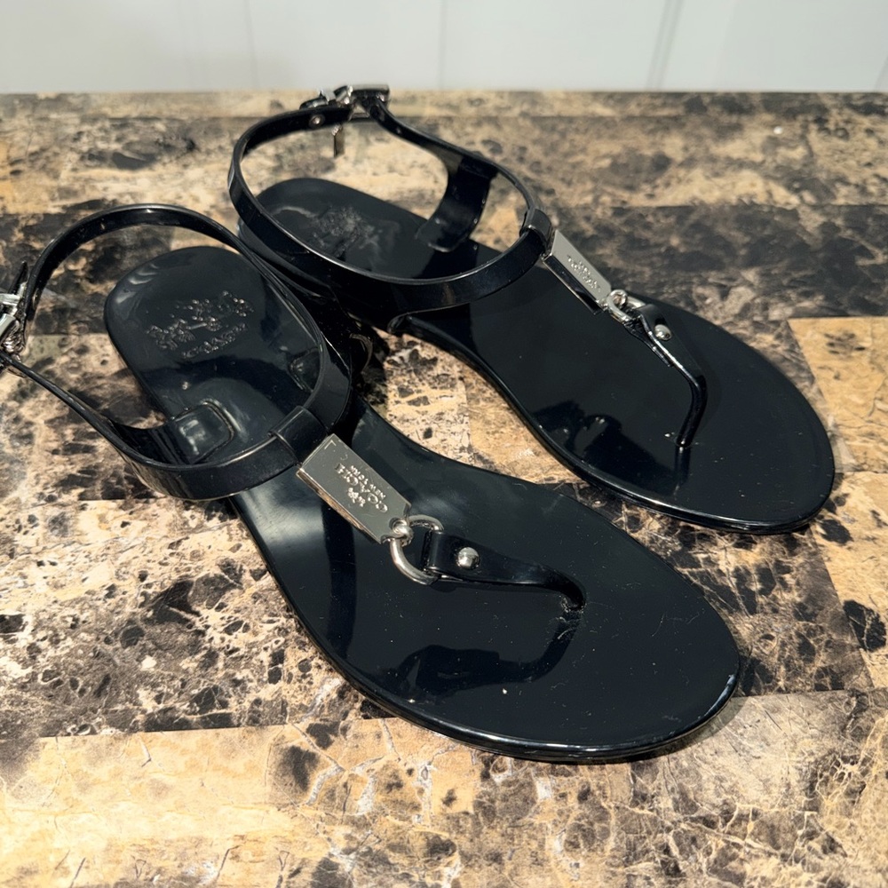 Coach Plato Blacks Women's Size 6 Sandals